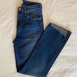 MOTHER denim...Insider Crop Step Jean